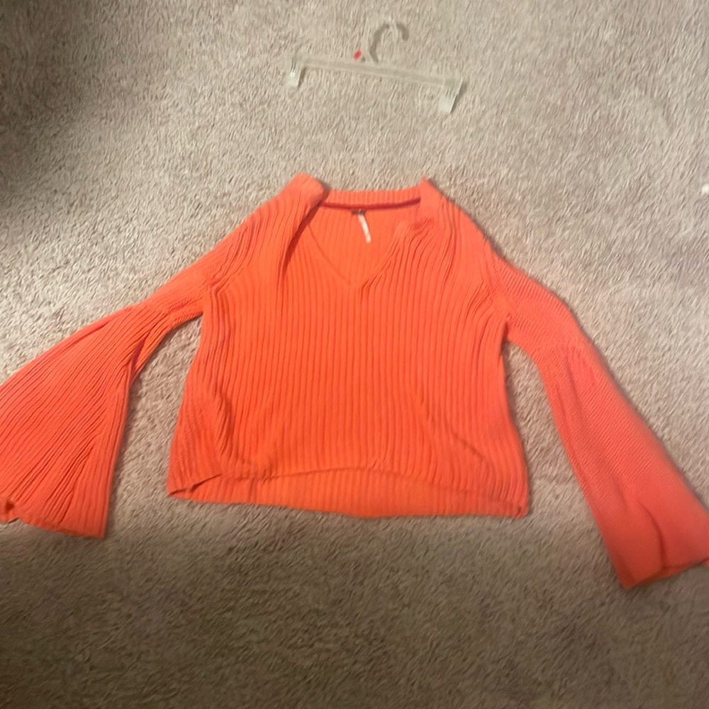 Orange free people top